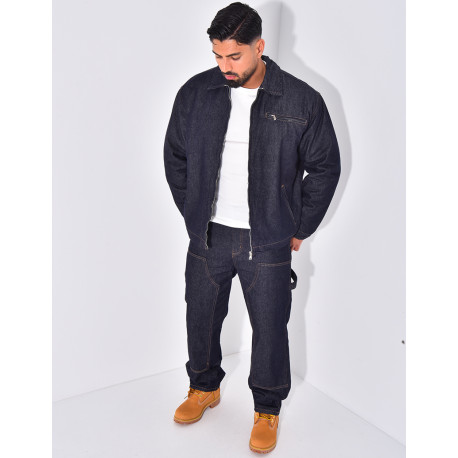 Ensemble en jeans à motifs pantalon et veste