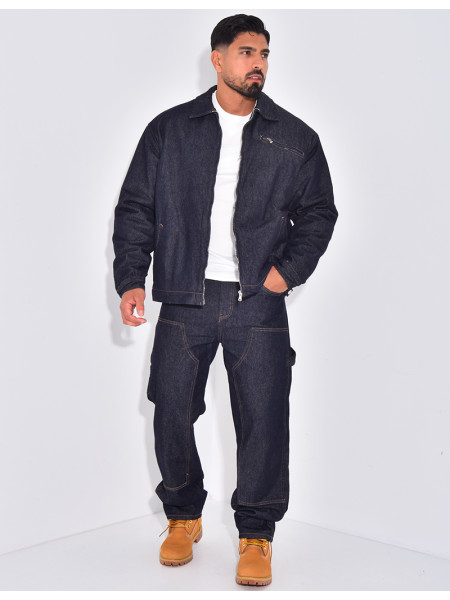 Ensemble en jeans à motifs pantalon et veste