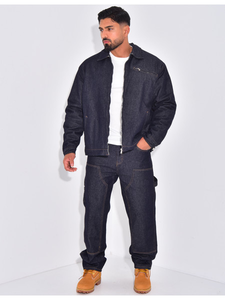 Ensemble en jeans à motifs pantalon et veste