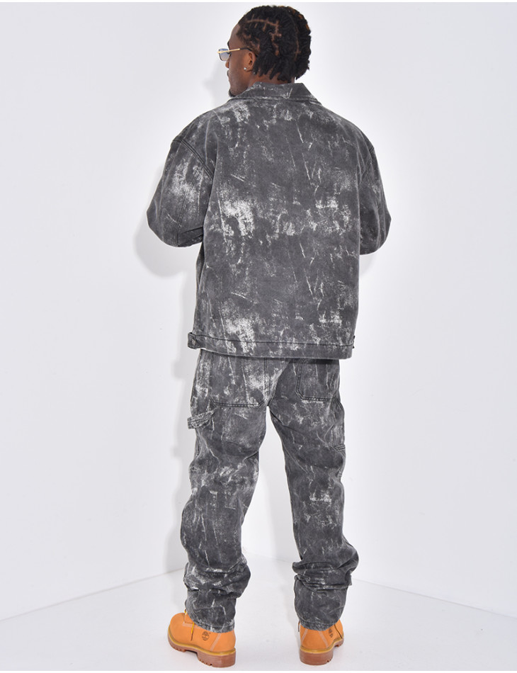 Ensemble en jeans à motifs pantalon et veste