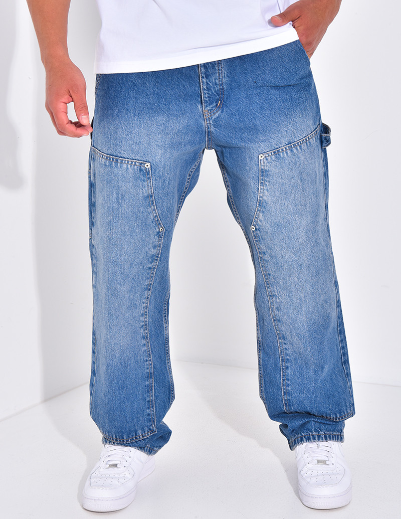 Jeans cargo à poches