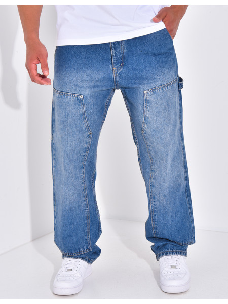 Jeans cargo à poches