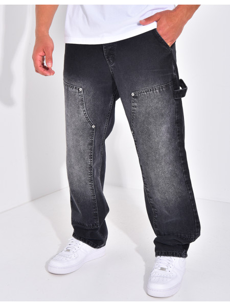 Jeans cargo à poches