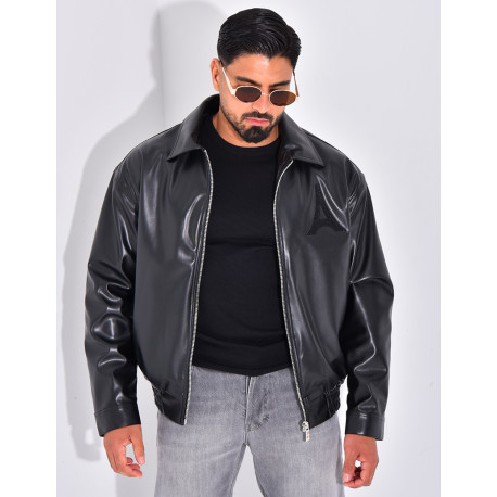 Veste en similicuir
