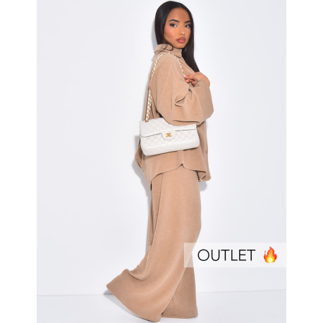 Set aus Hemd mit 3/4-Ärmeln und gerader Hose