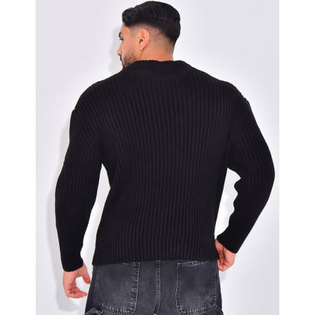 Pull épais uni
