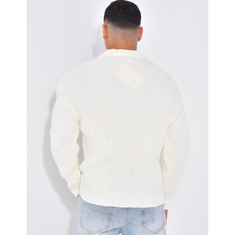 Pull épais uni