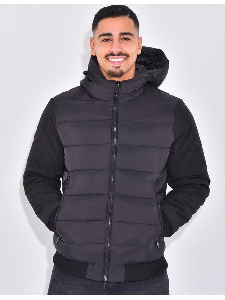 Doudoune matelassée à l'avant