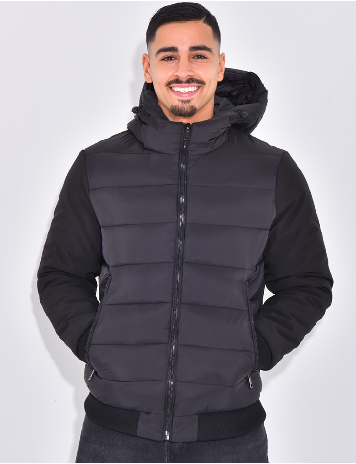 Doudoune matelassée à l'avant