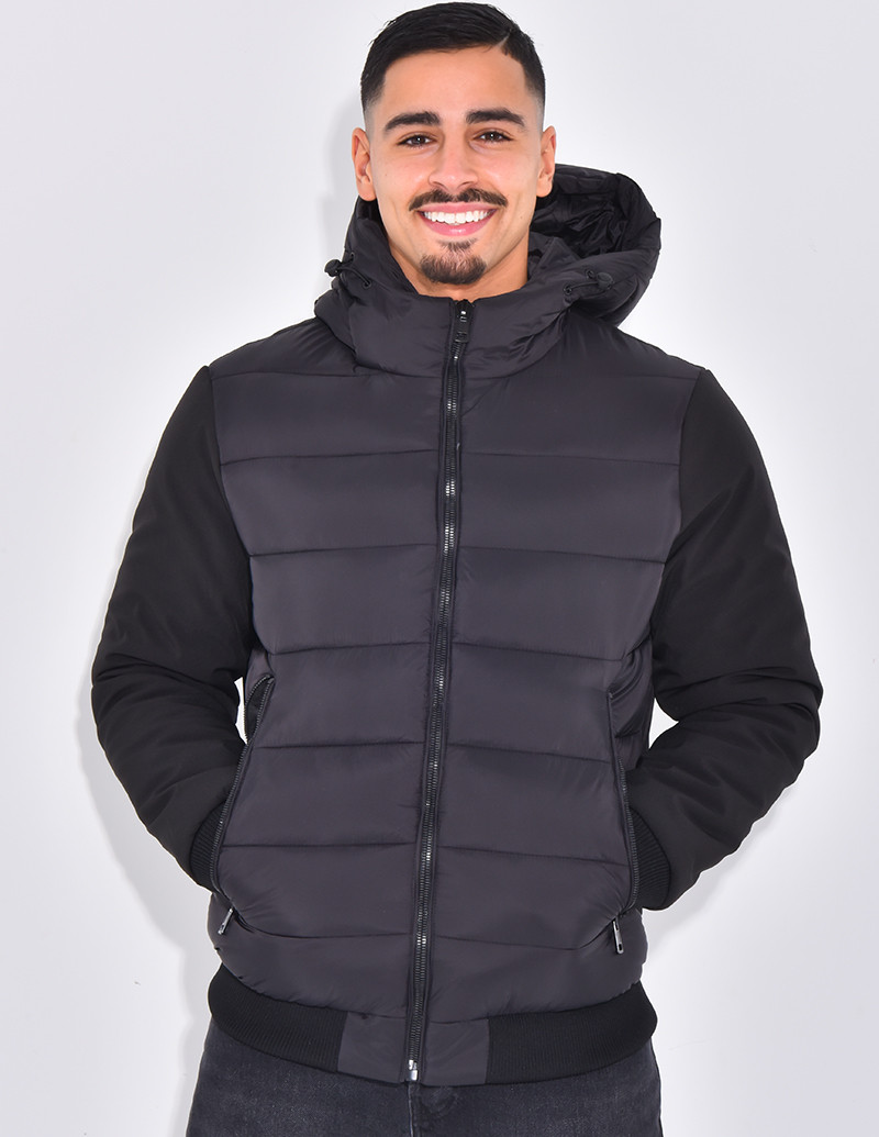 Doudoune matelassée à l'avant