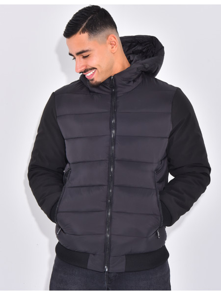 Doudoune matelassée à l'avant