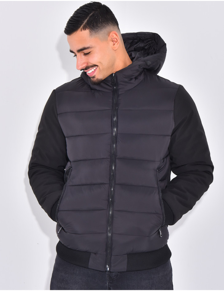 Doudoune matelassée à l'avant