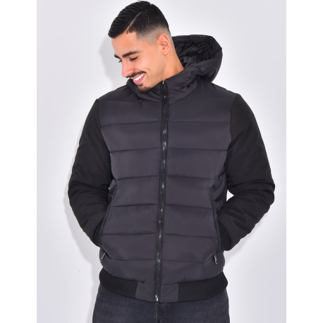 Doudoune matelassée à l'avant