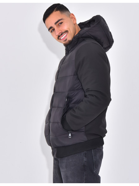 Doudoune matelassée à l'avant