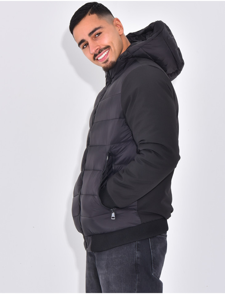 Doudoune matelassée à l'avant