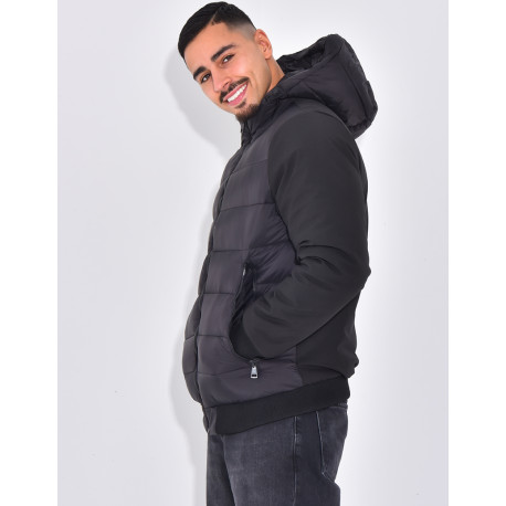 Doudoune matelassée à l'avant