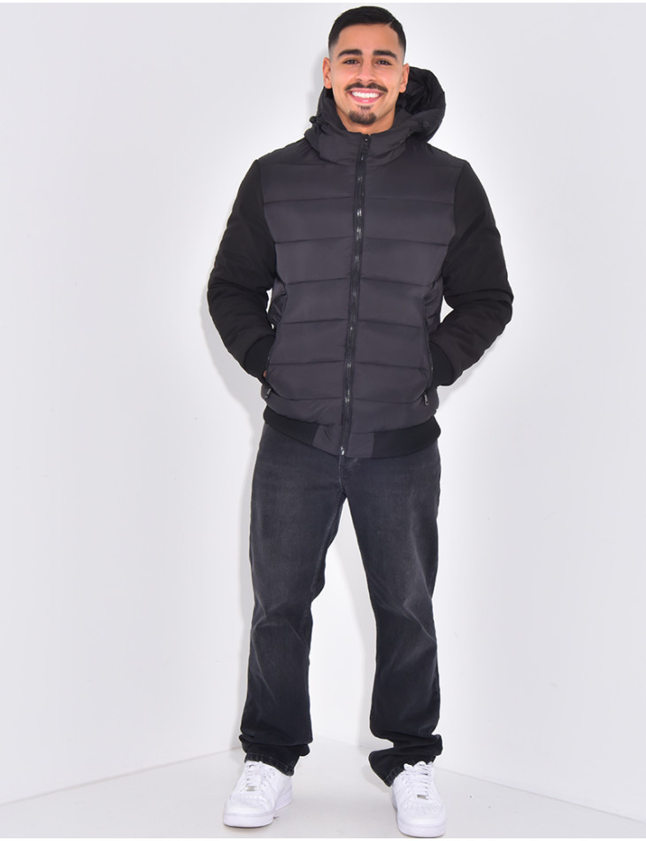 Doudoune matelassée à l'avant