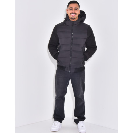 Doudoune matelassée à l'avant