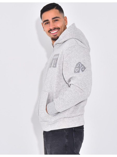 Veste à capuche avec arc de triomphe