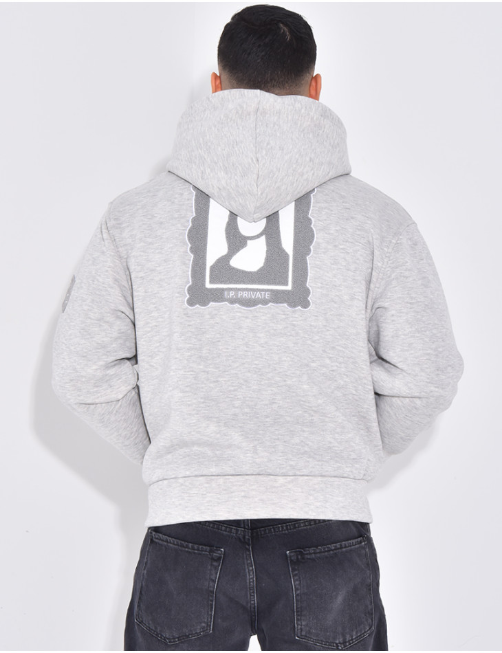 Veste à capuche avec arc de triomphe