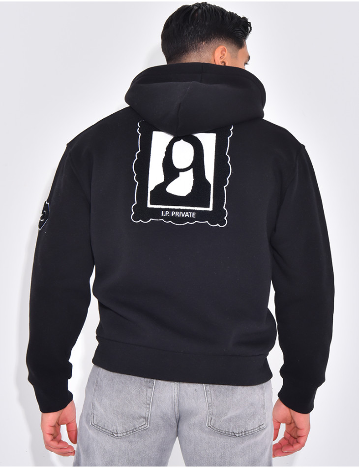 Veste à capuche avec arc de triomphe