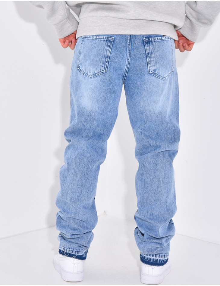 Jeans à fleurs