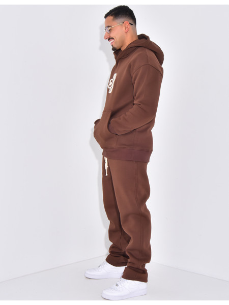 Ensemble de jogging pantalon et sweat à capuche à motif