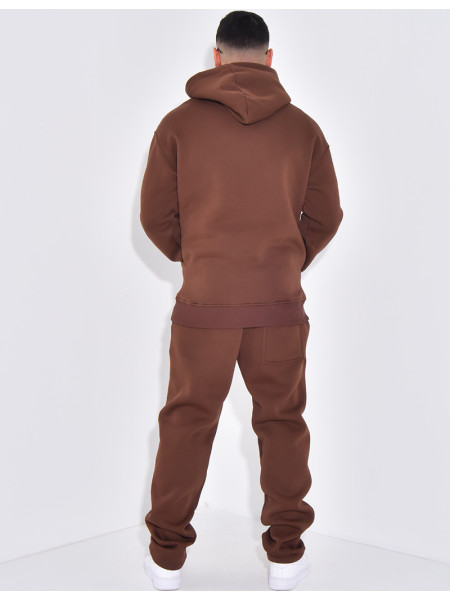 Ensemble de jogging pantalon et sweat à capuche à motif