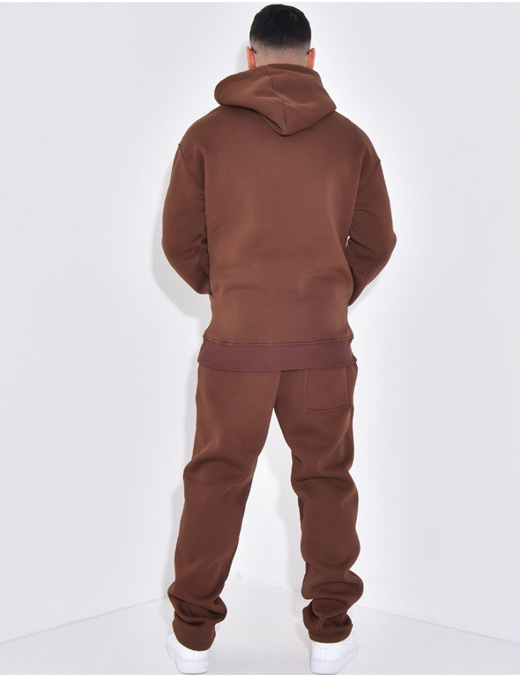 Ensemble de jogging pantalon et sweat à capuche à motif