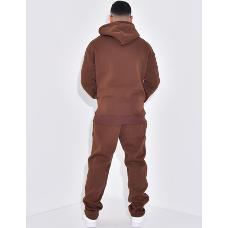 Ensemble de jogging pantalon et sweat à capuche à motif