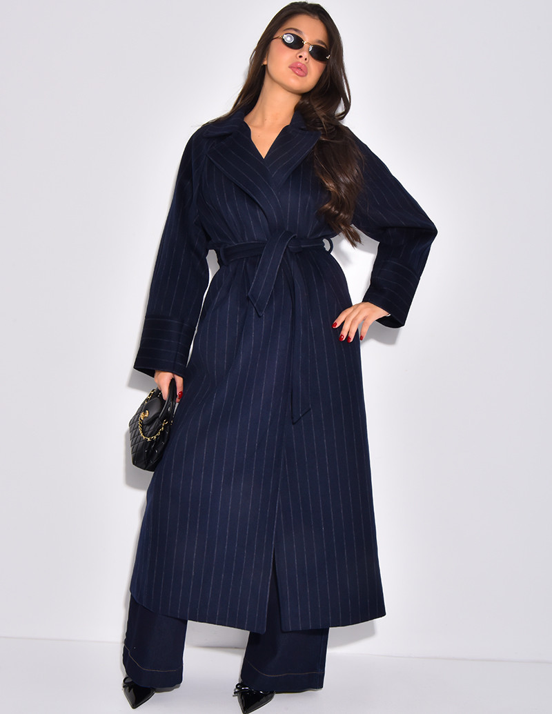 Manteau très long en laine...