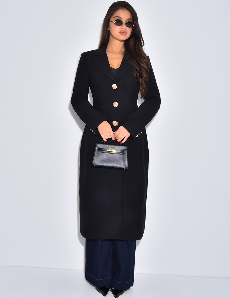 Manteau très cintré à...