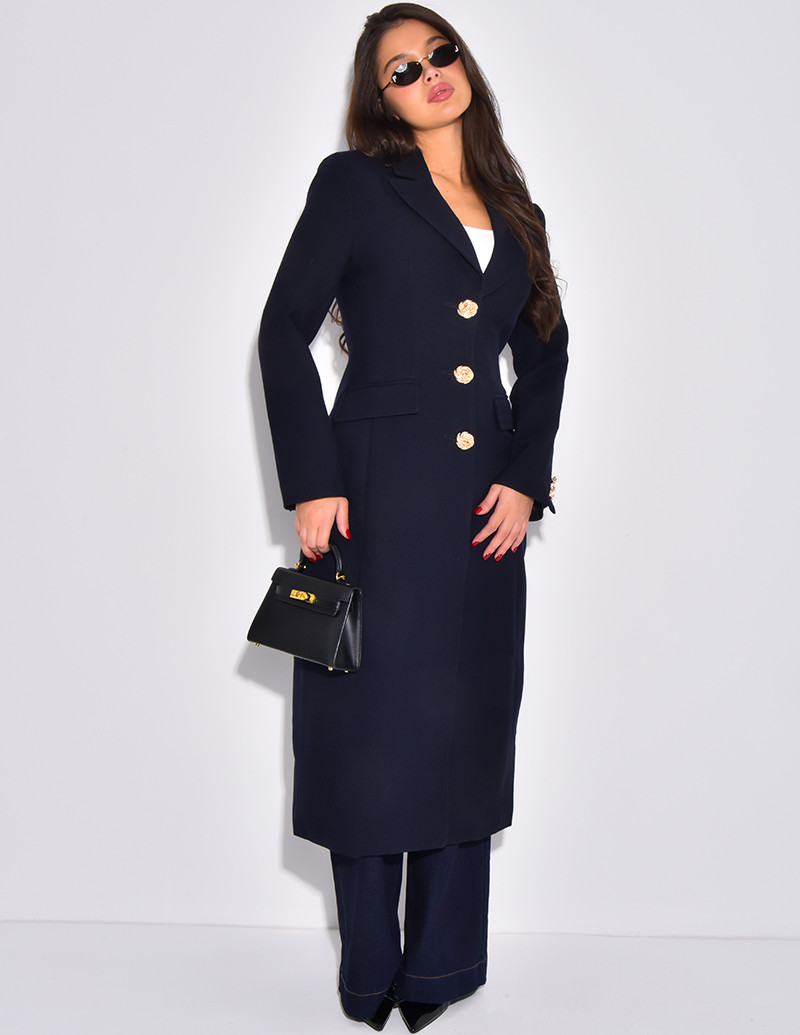 Manteau très cintré à...