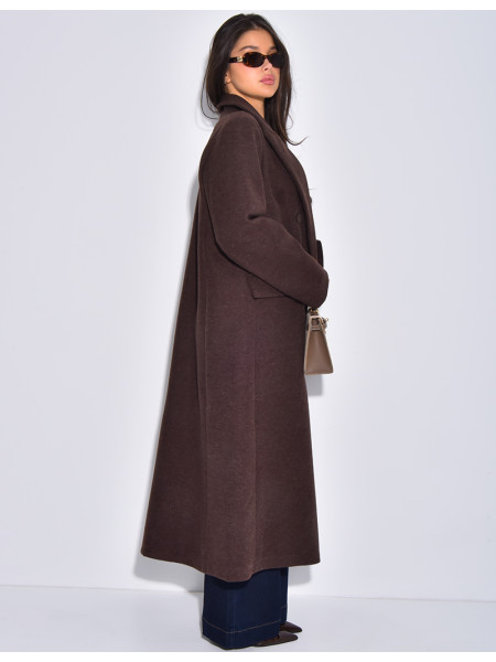 Manteau très long & oversize en feutrine