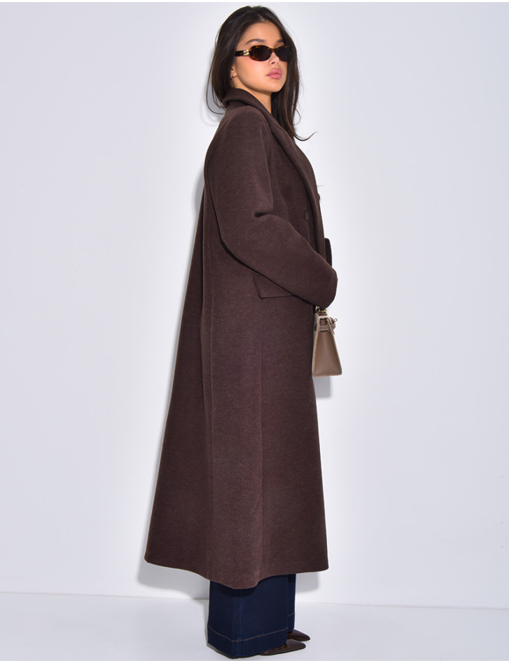Manteau très long & oversize en feutrine