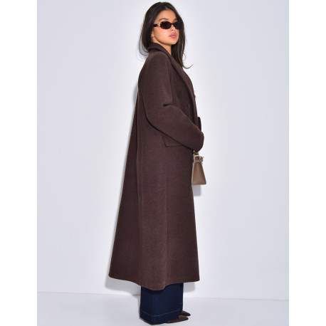 Manteau très long & oversize en feutrine