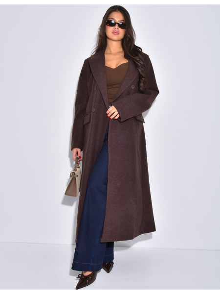 Manteau très long & oversize en feutrine