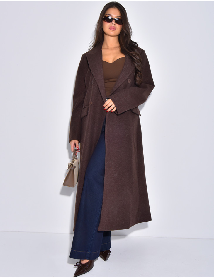Manteau très long & oversize en feutrine