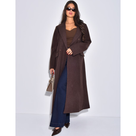 Manteau très long & oversize en feutrine