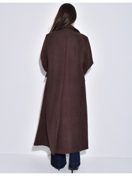 Manteau très long & oversize en feutrine