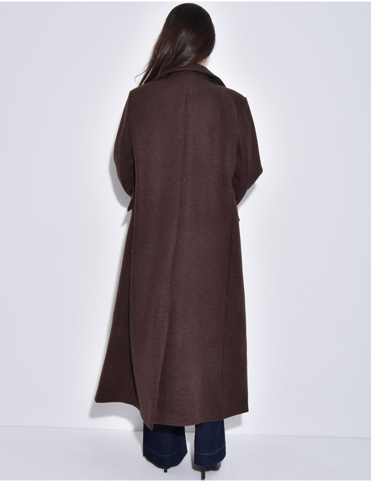 Manteau très long & oversize en feutrine