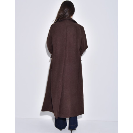 Manteau très long & oversize en feutrine