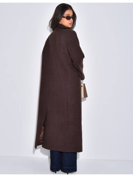 Manteau très long & oversize en feutrine