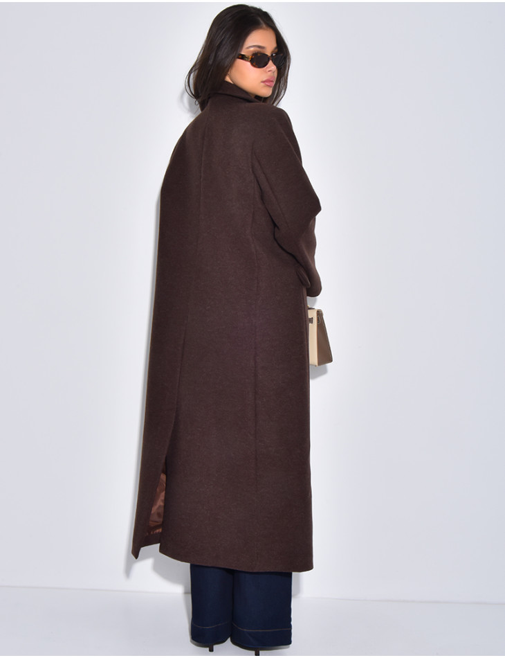 Manteau très long & oversize en feutrine