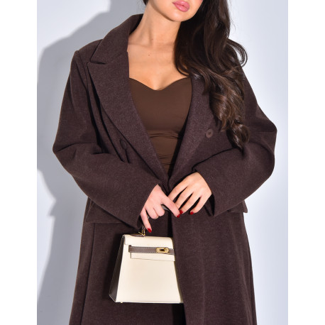 Manteau très long & oversize en feutrine