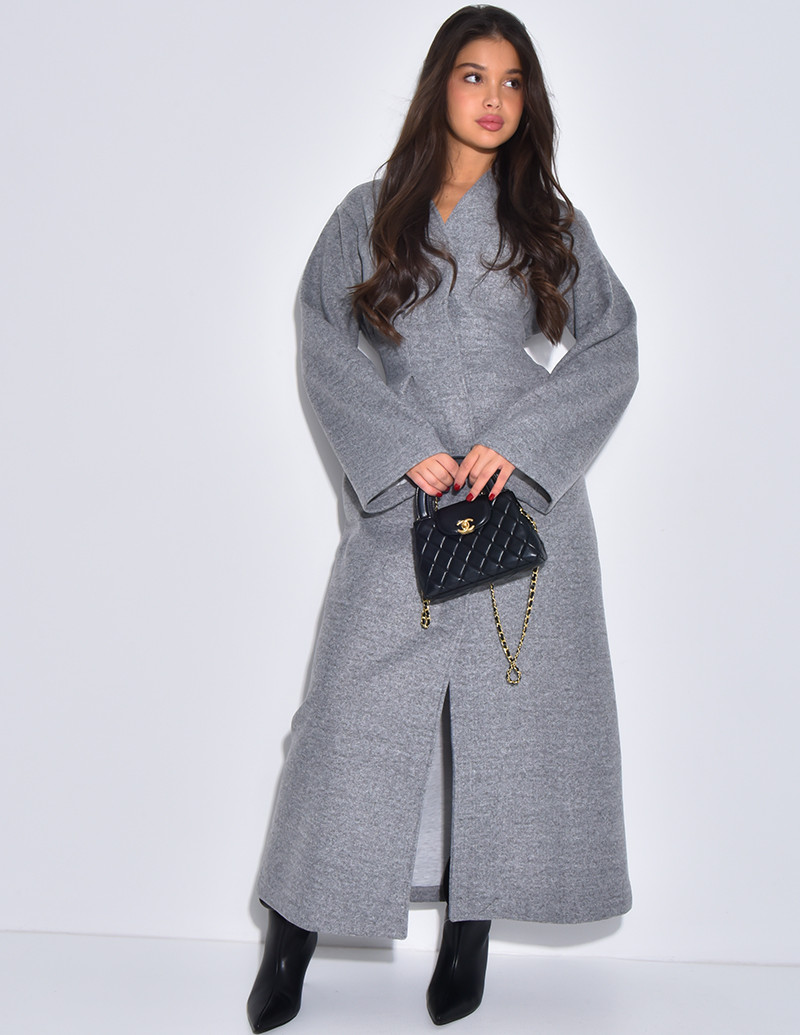 Manteau long et épais en...