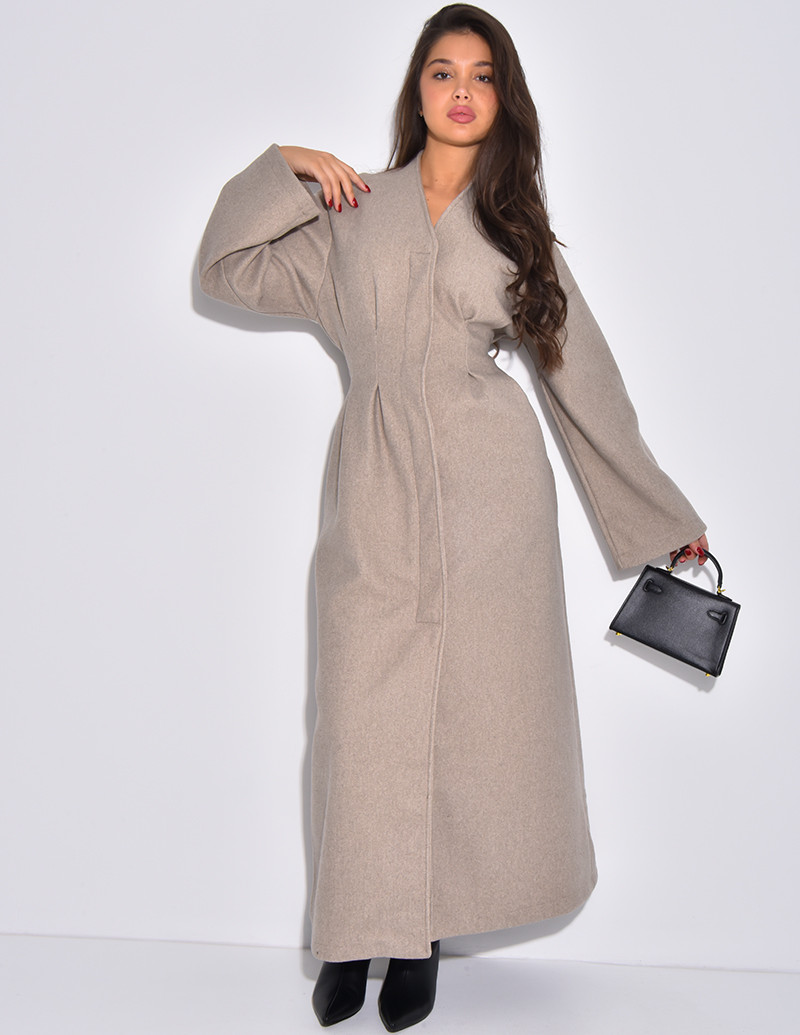 Manteau long et épais en...