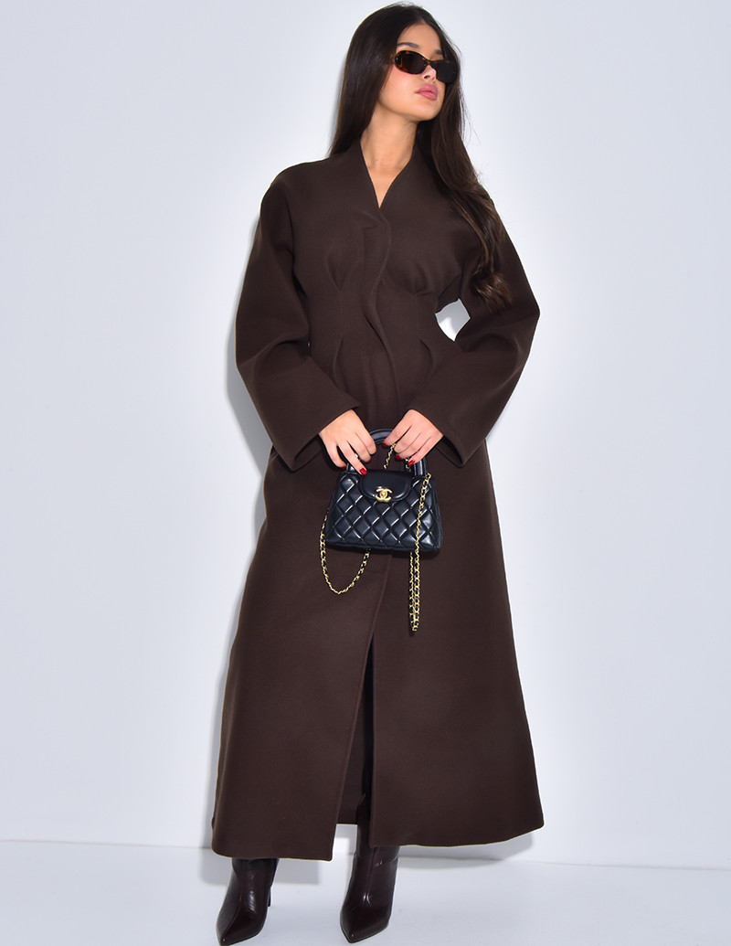 Manteau long et épais en...