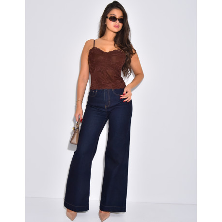 Small lace bustier top