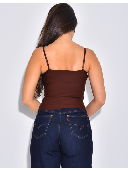 Small lace bustier top